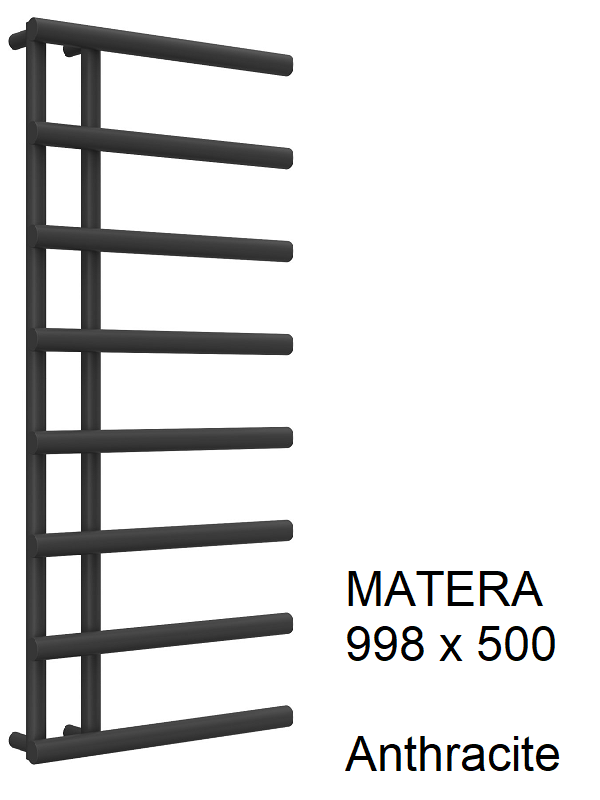 Matera  Towel Rail 772 x 500, Anthracite